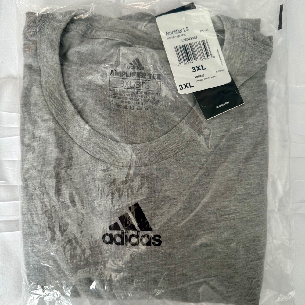 Adidas Amplifier Long Sleeve tee • NWT • Big & Tall